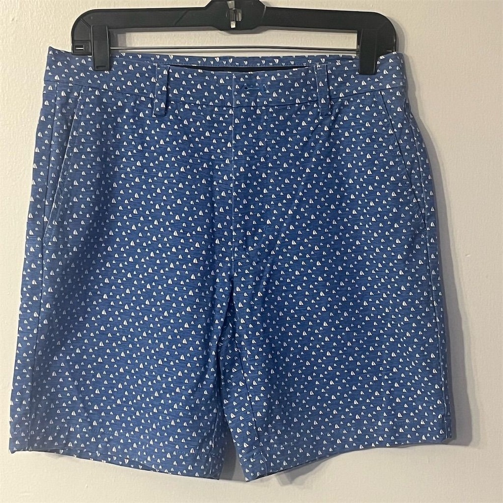 Vineyard Vines Men's Blue‎ Sailboat Breaker Performance Chino Shorts Size 30